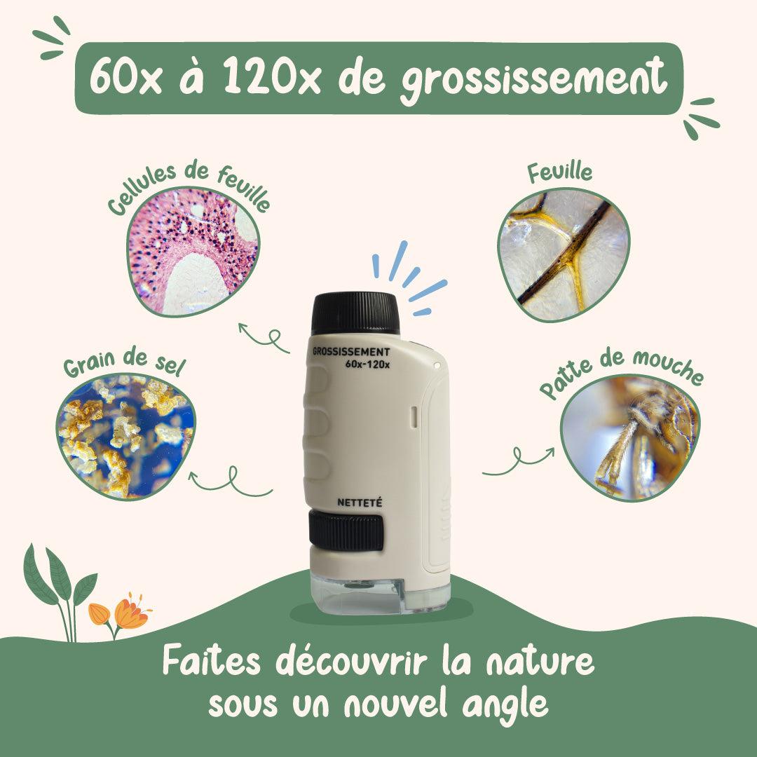 Microscope enfant Kidscop, jouet éducatif sans écran dès 4 ans