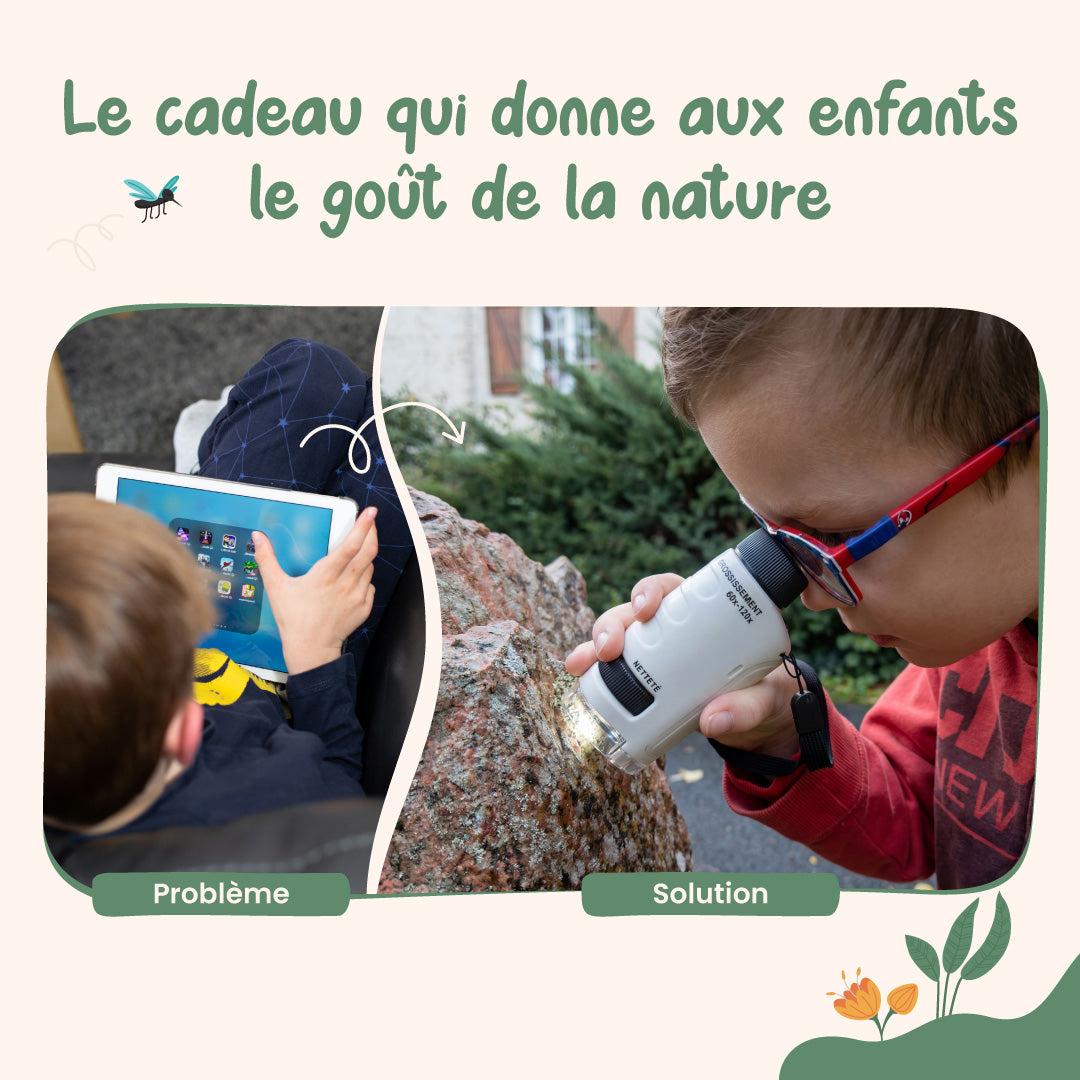 Microscope de poche pour enfant avec lumière intégrée – Kidscop